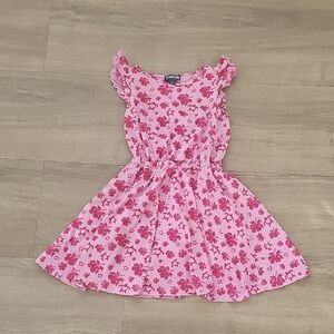 Vilebrequin Tropical Organic Cotton Pink Floral Kids Dress Size 6